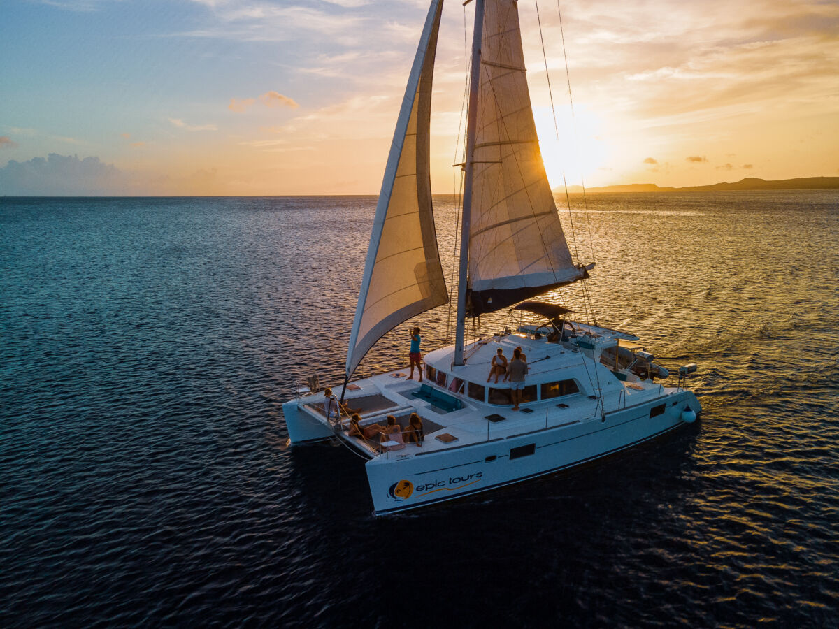 sunset bliss catamaran tour