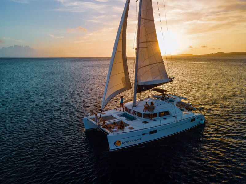 sunset sailing bonaire